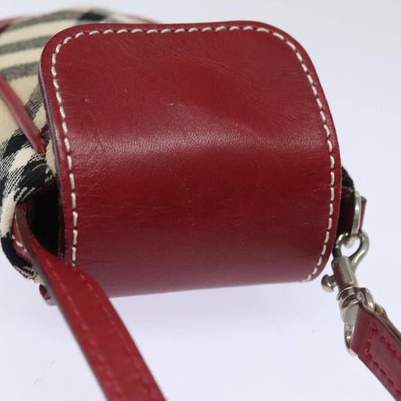 BURBERRY Nova Check Blue Label Pouch Canvas Beige Auth yk13609 - Picture 6 of 16